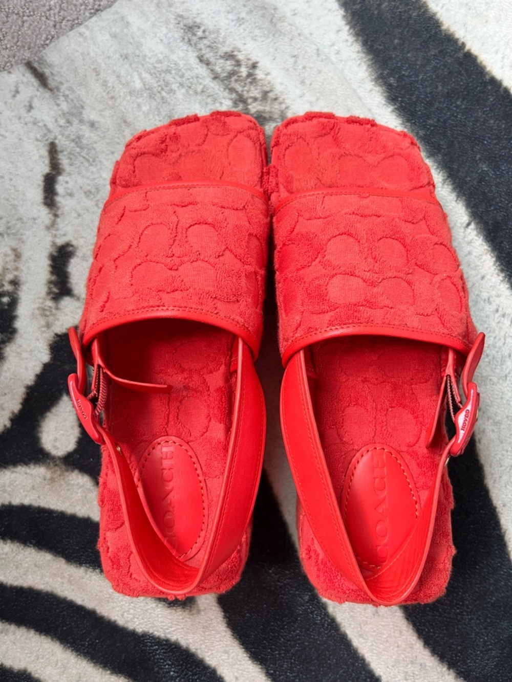 Coach Coral Signature Textile Slingback Mules - Picture 4 of 6